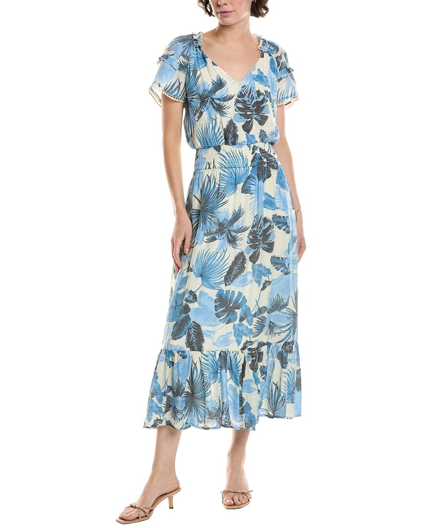 Nanette Nanette Lepore womens Midi Dress, 8, Blue